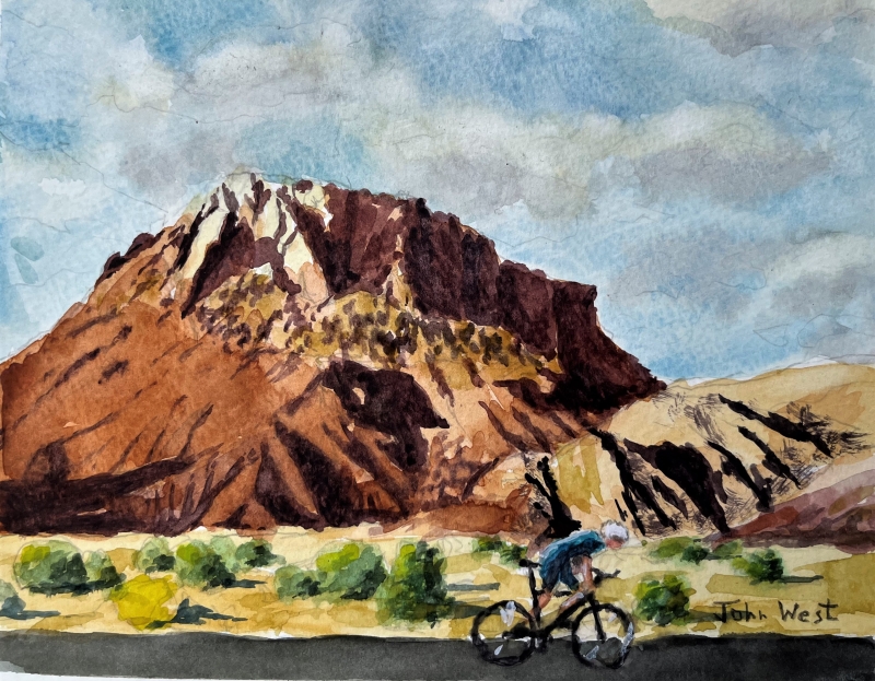 Mt Abiquiu NM by artist John West